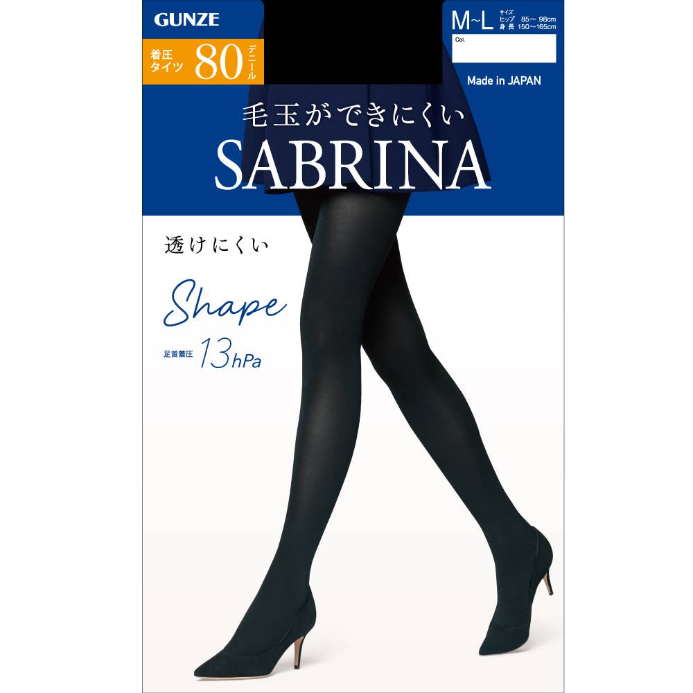 【Shape・厚手】80デニールタイツ